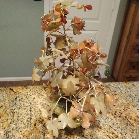 LARGE VINTAGE JAPANESE JADE TREE 14" TALL - Picture 15 of 16